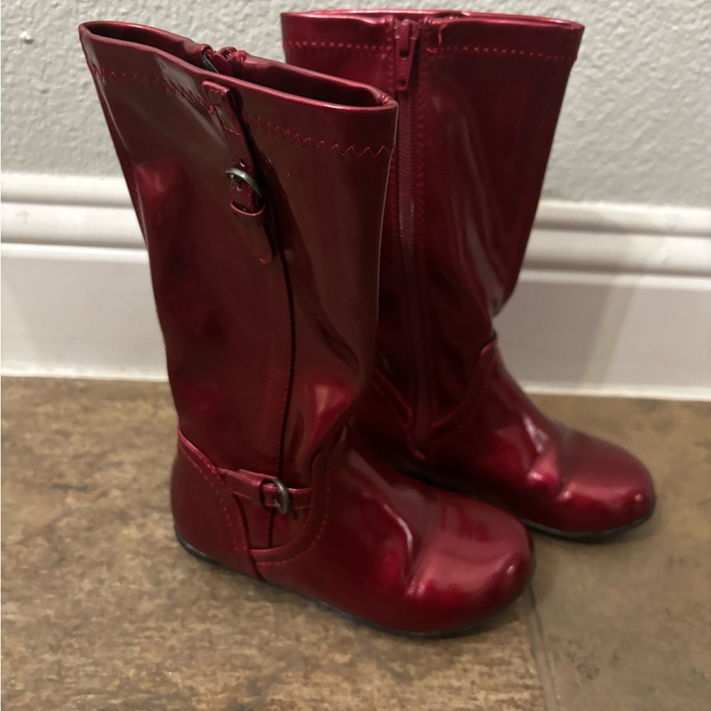 Glossy Red Children's Nordstrom Boots